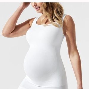 BLANQI White Everyday Belly Support Tank Top